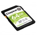 金士顿（Kingston）64GB SD存储卡 U1 V10 相机内存卡 sd卡大卡 支持4K 高速连拍 读速100MB/s