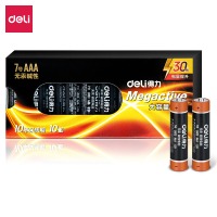 得力(deli) 7号电池 碱性干电池10粒装 18506