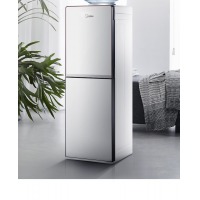美的（Midea）饮水机双门防尘大储物柜饮水器银色 YD1518S-X 冷热型(可制冷)