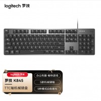 罗技（Logitech） K845 机械背光键盘 商务办公键盘 电竞游戏键盘 全尺寸有线键盘 TTC茶轴