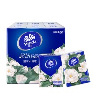 维达（Vinda）手帕纸 超韧4层7张18包 山茶花香 湿水不易破 纸巾加厚 纸巾小包V0