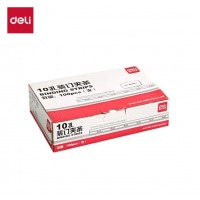 得力(deli) 3825 10孔装订夹条 5mm 黑色 100支/盒装