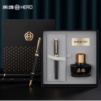 英雄（HERO）【韶华系列】男女商务个性办公签字墨水套装 黑丽雅