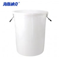 海斯迪克 HK-370 加厚塑料圆桶 白色垃圾桶