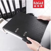 益而高（EaGLE） A4资料夹附分类纸 7.5cm加厚两孔夹双强力夹板插页夹子 A4附分