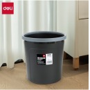 得力(deli)加厚耐用带压圈垃圾桶 9.5L清洁桶圆纸篓 垃圾分类 办公用品 颜色随机9555