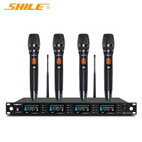 狮乐（SHILE）SH-27无线话筒一拖四U段可调频