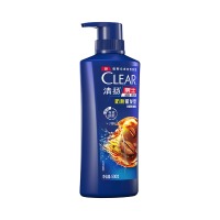 清扬（CLEAR）男士防脱去屑养根韧发持证控油咖啡固发锌洗发水 500g