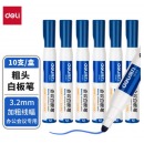 得力(deli) 粗头直液式可擦白板笔 蓝色 SK103