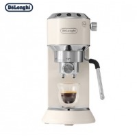 德龙（Delonghi）咖啡机 半自动咖啡机 意式浓缩 泵压式 EC885.CR 奶油色
