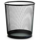 得力（deli）9190 金属垃圾桶 单个 黑色