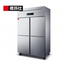 德玛仕（DEMASHI ）商用四门冰柜 大容量四开门厨房冰箱双温雪柜冷柜BG-900C-2W 【上冷冻下冷藏】