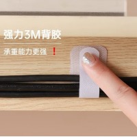创新 理线器白色背胶魔术贴轧带 50个装