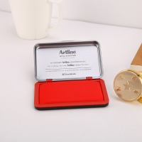 旗牌（Shachihata）Artline 办公财务金属印章印台铜章印台油性墨水印尼印台印