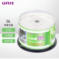 紫光（UNIS）DVD+R DL 刻录盘 8.5G 光盘 8速 单面双层 大容量空白光盘光