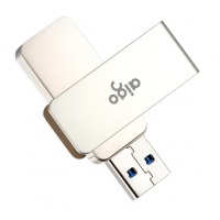 爱国者金属旋转系列64GBU盘USB3.0 银色 U330