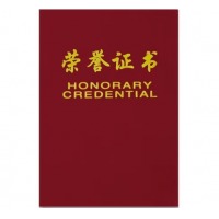 晨光 12开绒面 荣誉证书