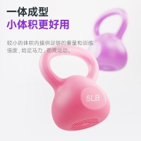 米客壶铃健身提壶哑铃女专业提臀健身器材（4.5kg） 粉色