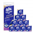 维达（Vinda）有芯卷纸 蓝色经典4层160克10卷 加厚 卫生纸卷筒纸 纸巾卷纸