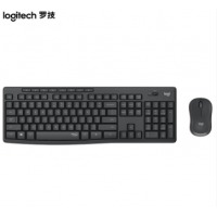 罗技（Logitech） MK295黑色 无线安静键盘鼠标套装 全尺寸带无线2.4G接收器