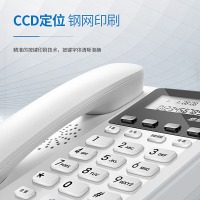 步步高（BBK）电话机座机 固定电话 办公家用 免电池 清晰通话 HCD213星辉白
