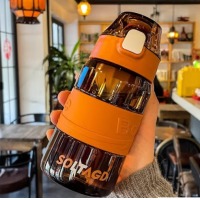牧汀 耐高温塑料夏季水杯 暴风橙-500ml