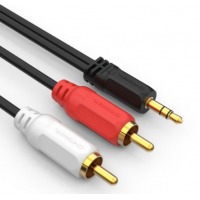 秋叶原 3.5mm一分二莲花头音频线 3.5转双莲花音频线 1.5米 QS3002T1D5