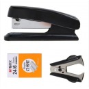 得力(deli)12#金属材质订书机/订书器 可装订50页 