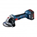 博世（BOSCH）充电无刷角磨机18V锂电切割机100mm手砂轮打磨机金属木材工具 GWS180-LI【4.0Ah单电快充】电池*2