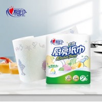 心相印 2粒装印花厨房纸巾单提装KT102