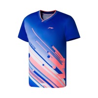 李宁（LI-NING） 乒乓球服运动短袖短裤上衣套装球服团购印字速干透气时尚