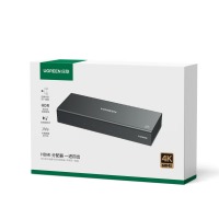 绿联HDMI2.0分配器90806一分四4K60Hz 1进4出高清分屏器 笔记本电脑台式机