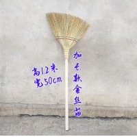 世明 手工老式扫把加长款金丝苗