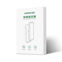 绿联 排插固定器 墙面粘贴强力无痕固定 免打孔壁挂路由器纸巾盒墙面收纳神器20472 插座