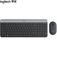 罗技（Logitech）MK470 键鼠套装 无线键鼠套装 超薄 全尺寸 星空灰 带无线2