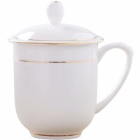 陶相惠 陶瓷茶杯带盖办公杯会议杯水杯喝茶杯宾馆酒店商务会务杯定制LOGO印字