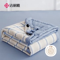 洁丽雅（Grace）纤维被子 空调夏凉被 150*200cm英伦蓝