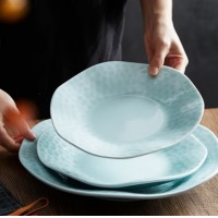 青瓷蜂窝盘 9寸 23cm