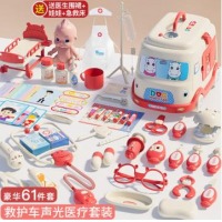 仿真小医生玩具套装女孩过家家声光听诊器医疗箱