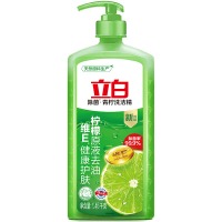 立白 青柠洗洁精1.45kg食品用维E精华不伤手去重油果蔬适用洗碗洗涤灵