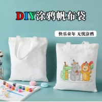 定制白色帆布袋30*35cm带颜料
