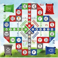 垃圾分类玩具大型飞行棋道具商场地垫活动真人版游戏地毯安全拓展 3米垃圾分类L2款2个色子1