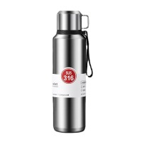 316不锈钢全钢保温杯大容量水杯批发茶水分离杯便携户外运动  1000ML