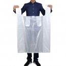 兰诗（LAUTEE）DA4029 手提加厚白色垃圾袋大塑料袋方便袋 70*102cm50个/包白色厚款
