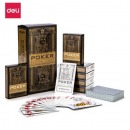 得力（deli） 9636 扑克牌环保材料 耐打娱乐纸牌扑克 金色