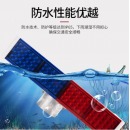 百舸 太阳能爆闪警示灯 道路交通施工路障灯 夜间高速公路频闪LED信号指示灯 四灯双面一体款带三脚架