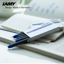 凌美（LAMY）钢笔墨水芯 配件系列一次性墨水笔芯黑色5支装