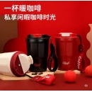 匡迪保温杯316不锈钢咖啡杯随行杯 赤锦红
