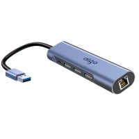 爱国者（aigo）USB转网口RJ45千兆有线网卡网线转接头转接器笔记本扩展坞USB分线器