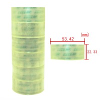 晶华 办公文具小胶带 透明文具胶带 小胶条 22MM*30Y 6卷/筒 1筒